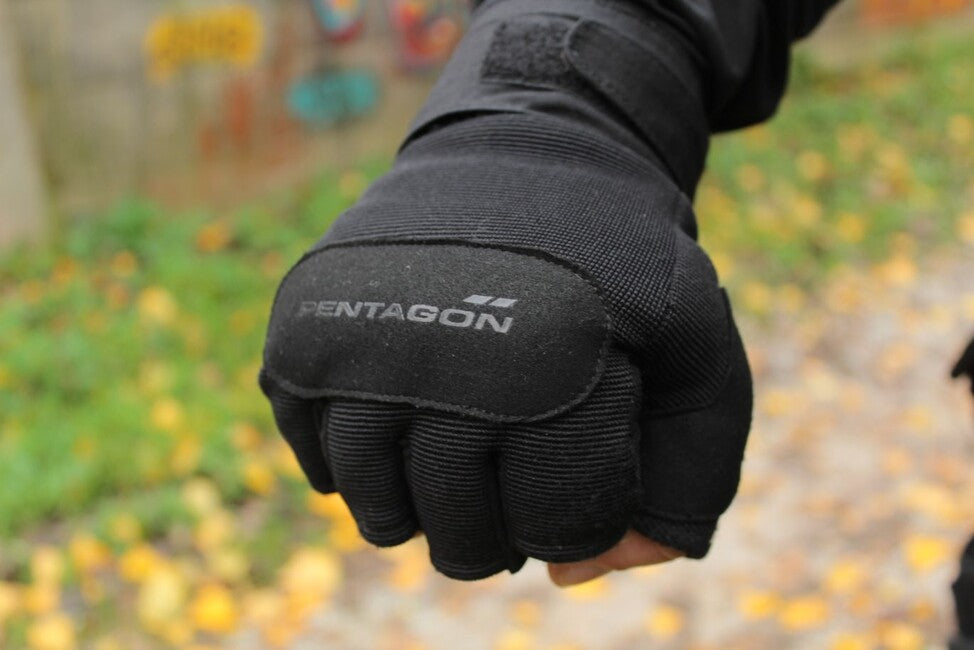Pentagon Duty Mechanic 1/2 Fingerless Gloves, Olive
