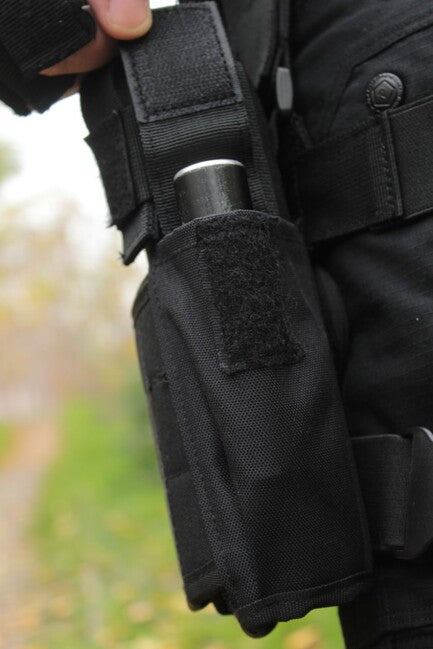 WARAGOD Volontär Oberschenkelholster für Waffe, schwarz
