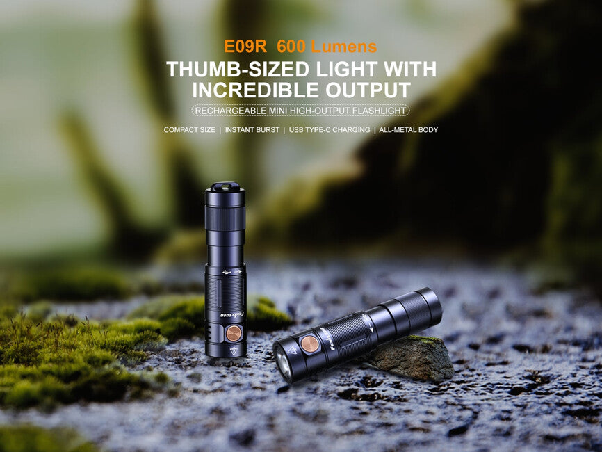 Fenix E09R mini-akku-taschenlampe