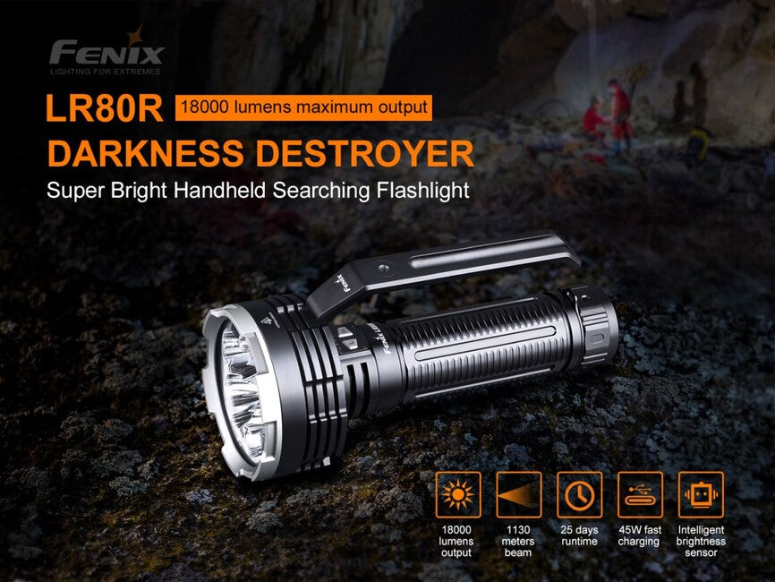Fenix LR80R ultra leistungsstarke wiederaufladbare taschenlampe