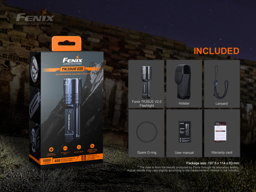 Fenix TK35 UE V2.0 LED-Leuchte (5000 Lumen)