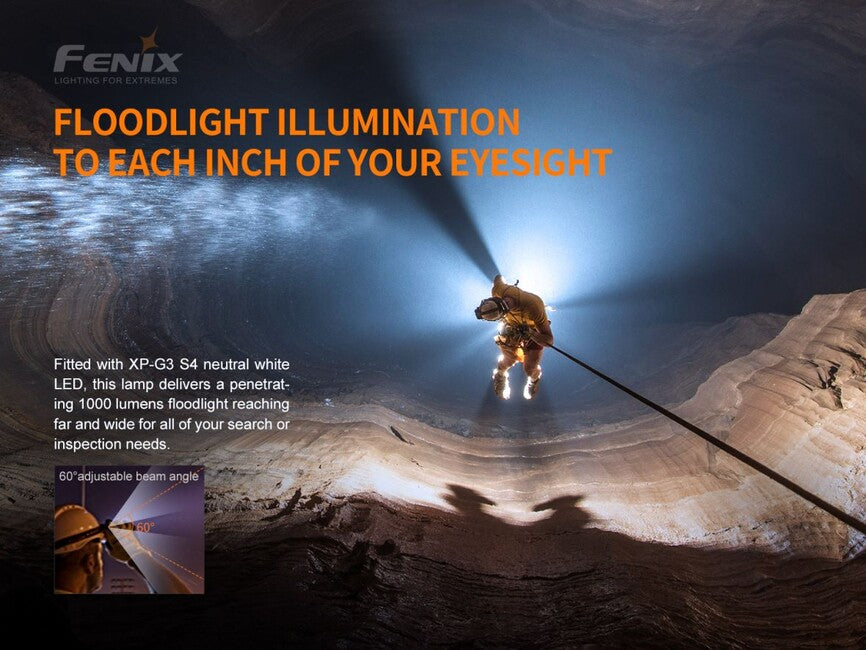 Fenix HP30R V2.0 Stirnlampe 21700, grau