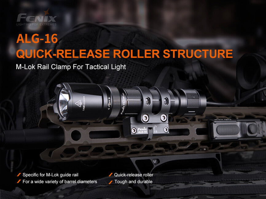 Fenix ALG-16 Metal M-LOK Flashlight Mount, Black
