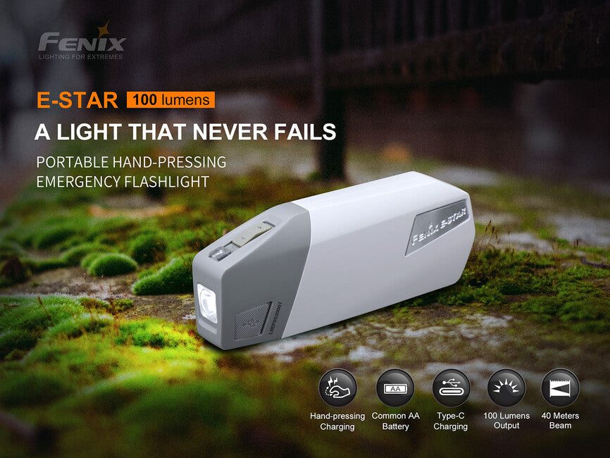 Fenix E-STAR φακός με δυναμό