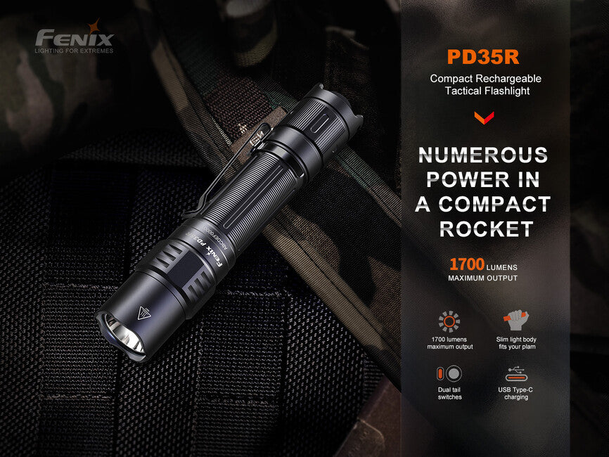 Fenix PD35R aufladbare LED-Taschenlampe