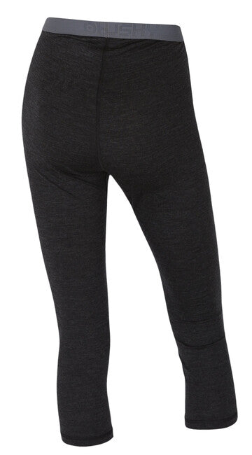 HUSKY Merino termopradlo Damen- 3/4 Hose schwarz