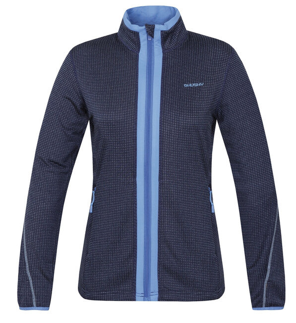HUSKY Artic Zip women's zip sweatshirt, dark purple/light blue