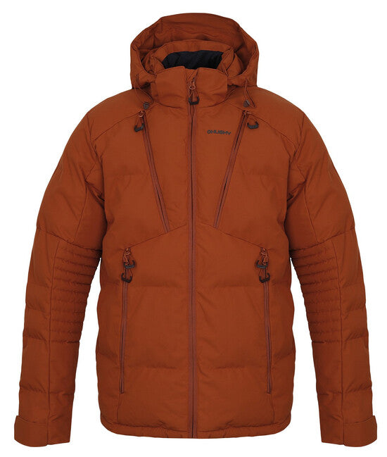 HUSKY Norel men's padded winter jacket, dark brick