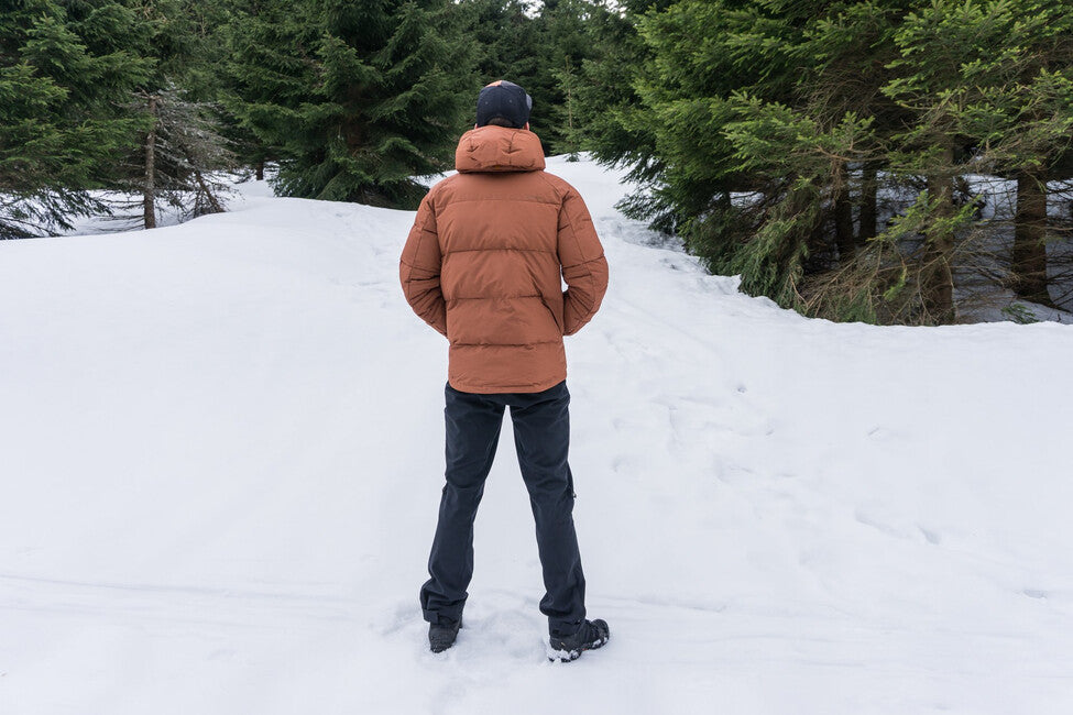 HUSKY Norel men's padded winter jacket, dark brick