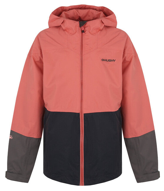 HUSKY Nicker K μπουφάν hardshell παιδικό, ρόζ/σκούρο γκρι