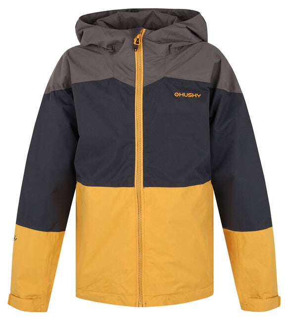 HUSKY Nicker K hardshelljacke dunkelgrau/senf