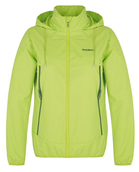 HUSKY Sonny women's softshell jacket, bright green