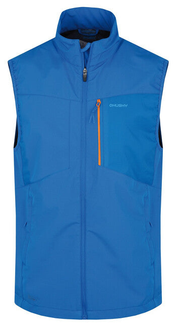 HUSKY Salien moški softshell telovnik M, neonsko modra