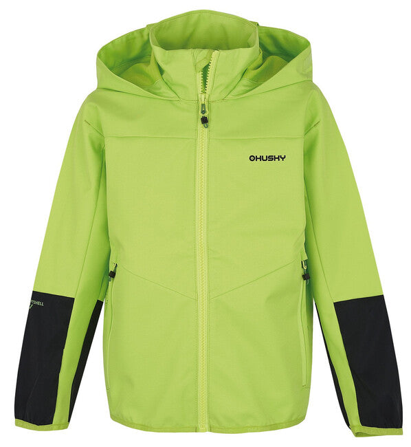 HUSKY Sonny K μπουφάν softshell παιδικό, φωτεινό πράσινο