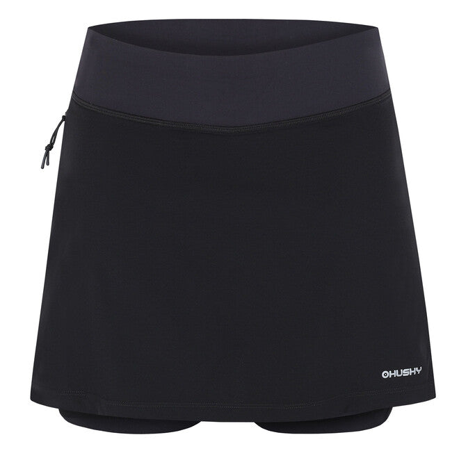 HUSKY Damen- funkcna Rock so sortkami Flamy L
