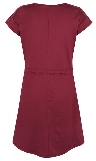 HUSKY Del damen Kleid dunkel burgunderrot