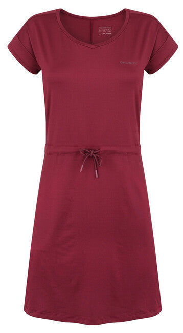 HUSKY Del damen Kleid dunkel burgunderrot
