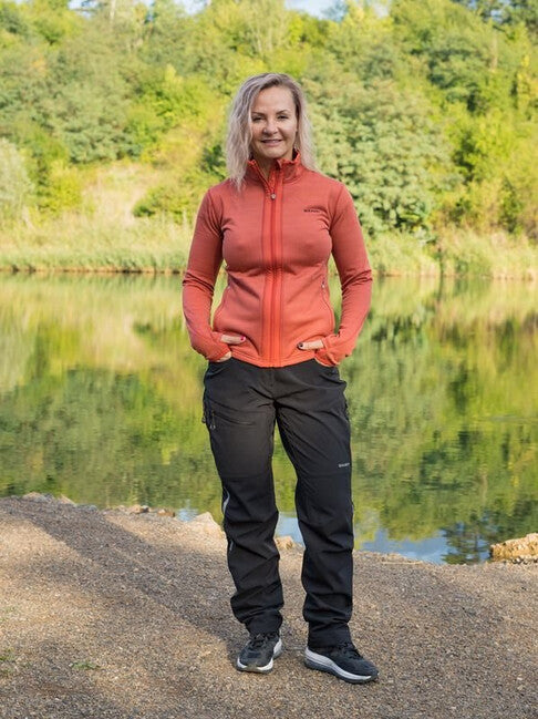 HUSKY Artic Zip women's zip sweatshirt, red