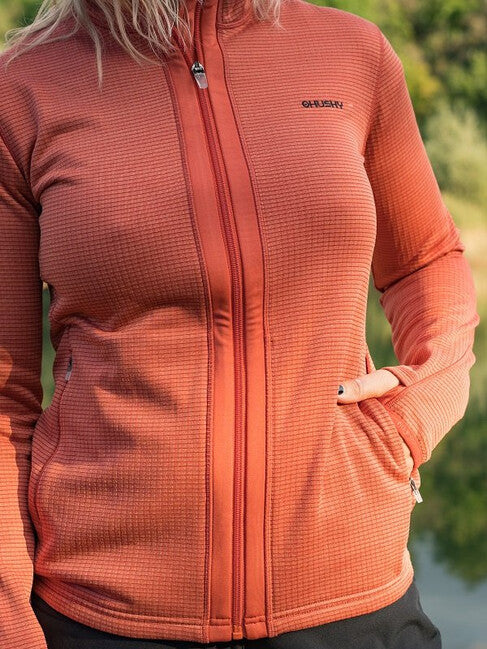 HUSKY Artic Zip women's zip sweatshirt, red