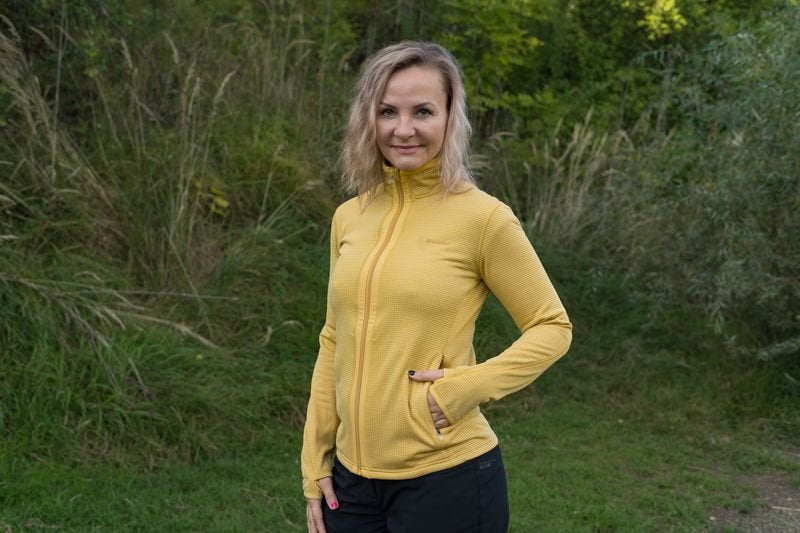 HUSKY Artic Zip Damen-Sweatshirt mit Reißverschluss, gelb
