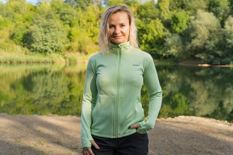 HUSKY Artic Zip Damen-Sweatshirt mit Reißverschluss, gelb
