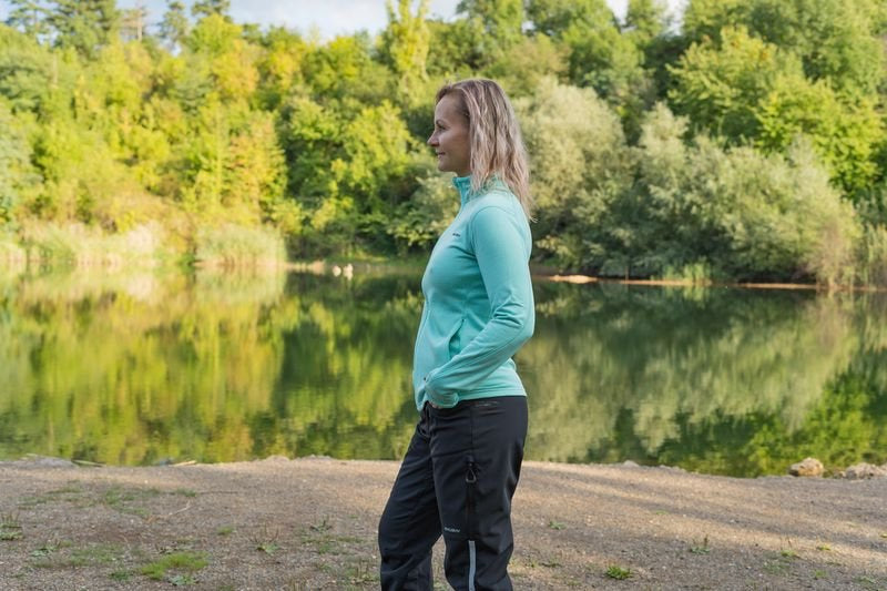 HUSKY Artic Zip Damen-Sweatshirt mit Reißverschluss, gelb