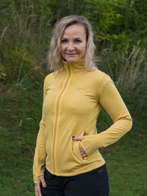 HUSKY Artic Zip Damen-Sweatshirt mit Reißverschluss, gelb