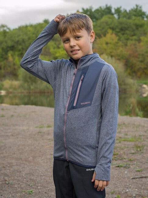HUSKY Ane K kids' zip hoodie, dark blue