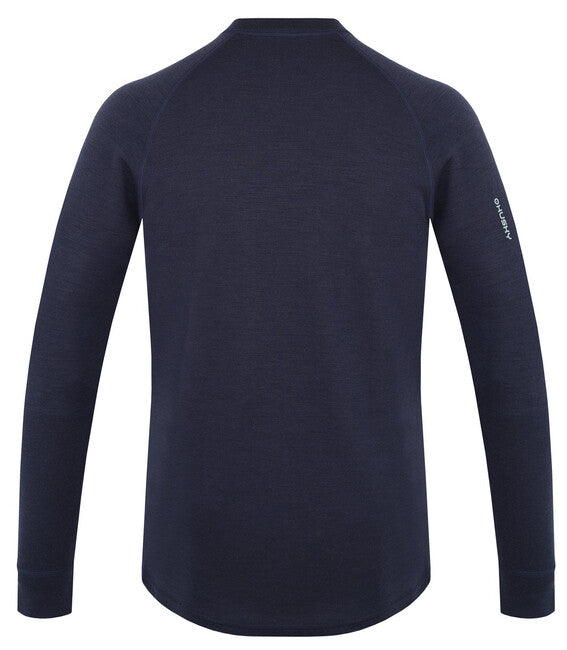 HUSKY Aron men's merino sweatshirt, dk. blue