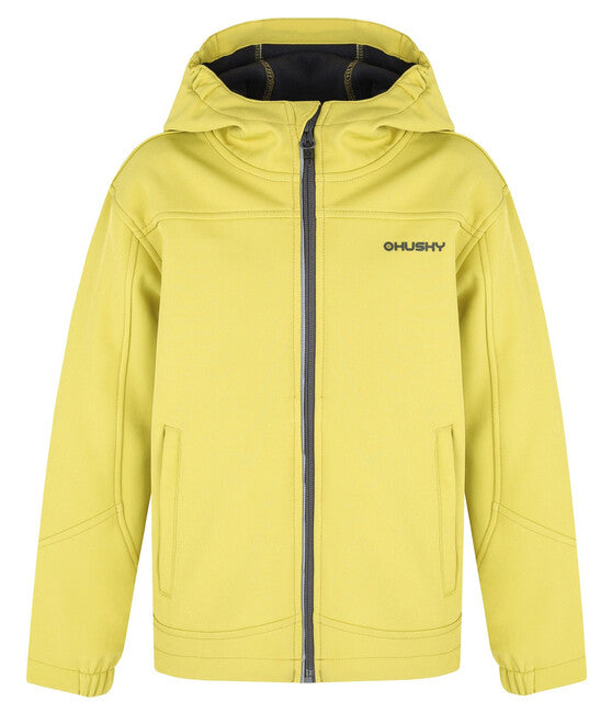 HUSKY Simbo K Children's Softshell Jacket, Lime Green