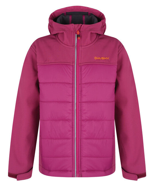 HUSKY Swany K Children's Softshell Padded Jacket, Dark Magenta