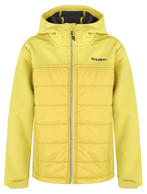 HUSKY Swany K gefütterte Kinder-Softshelljacke, lime grün