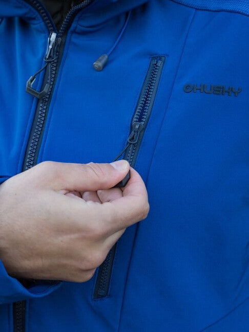 HUSKY Sevan Men's Softshell Jacket, Navy Blue