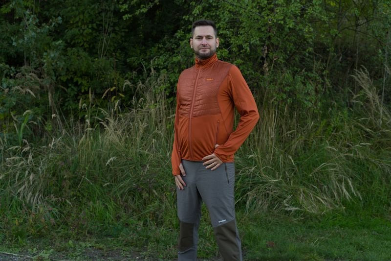 HUSKY Airy Herren-Sweatshirt, brick orange