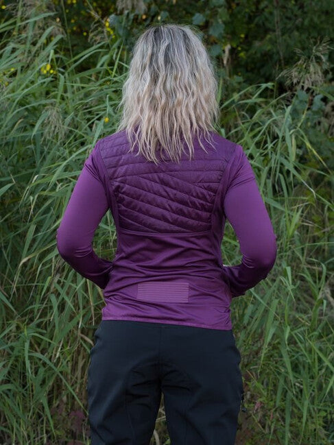 HUSKY Airy women's zip sweatshirt, burgundy