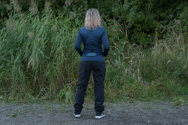 HUSKY Airy Damen-Sweatshirt mit Reißverschluss, dunkelgrau grün