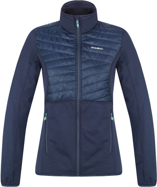 HUSKY Airy Damen-Sweatshirt mit Reißverschluss, dunkelblau