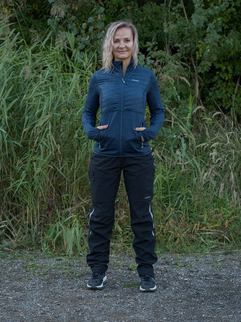 HUSKY Airy Damen-Sweatshirt mit Reißverschluss, dunkelblau