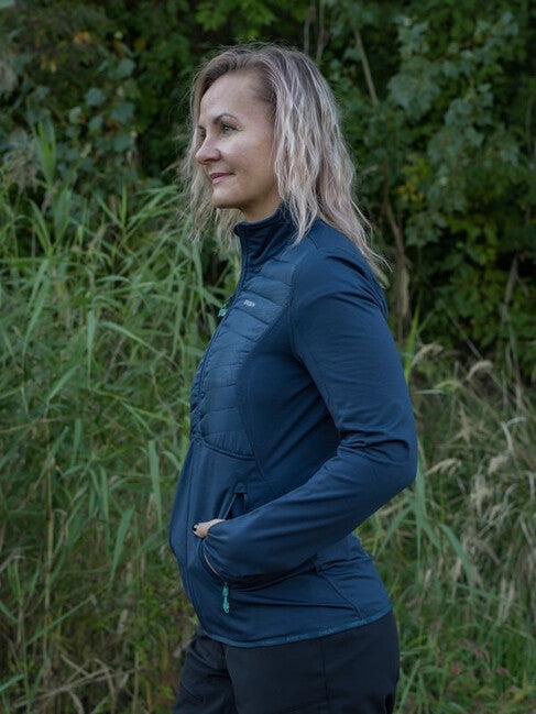HUSKY Airy Damen-Sweatshirt mit Reißverschluss, dunkelblau