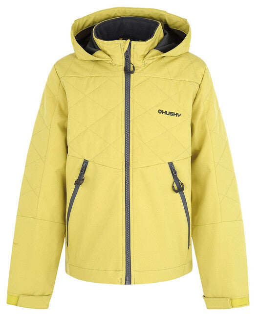 HUSKY Salex K μπουφάν softshell παιδικό, λαιμ πράσινο