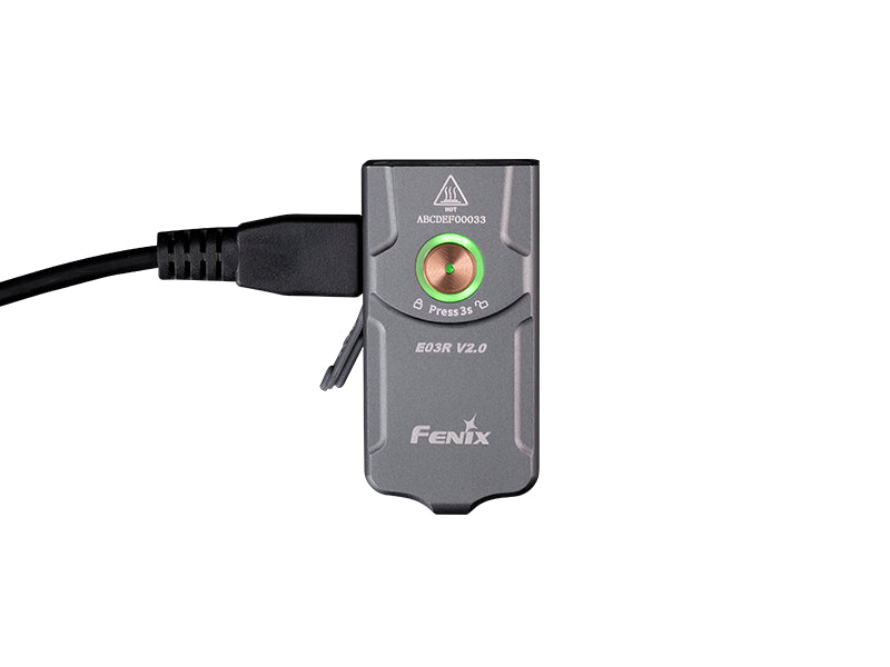 Fenix E03R V2.0 wiederaufladbare taschenlampe, blau