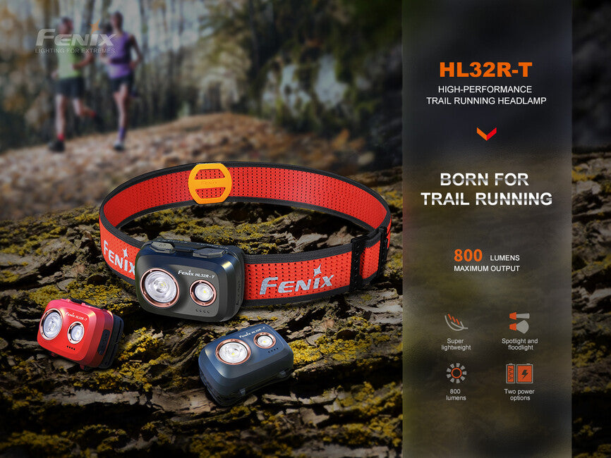 Fenix HL32R-T wiederaufladbare stirnlampe - schwarz