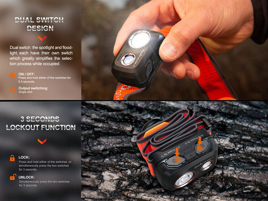 Fenix HL32R-T Headlamp, Red
