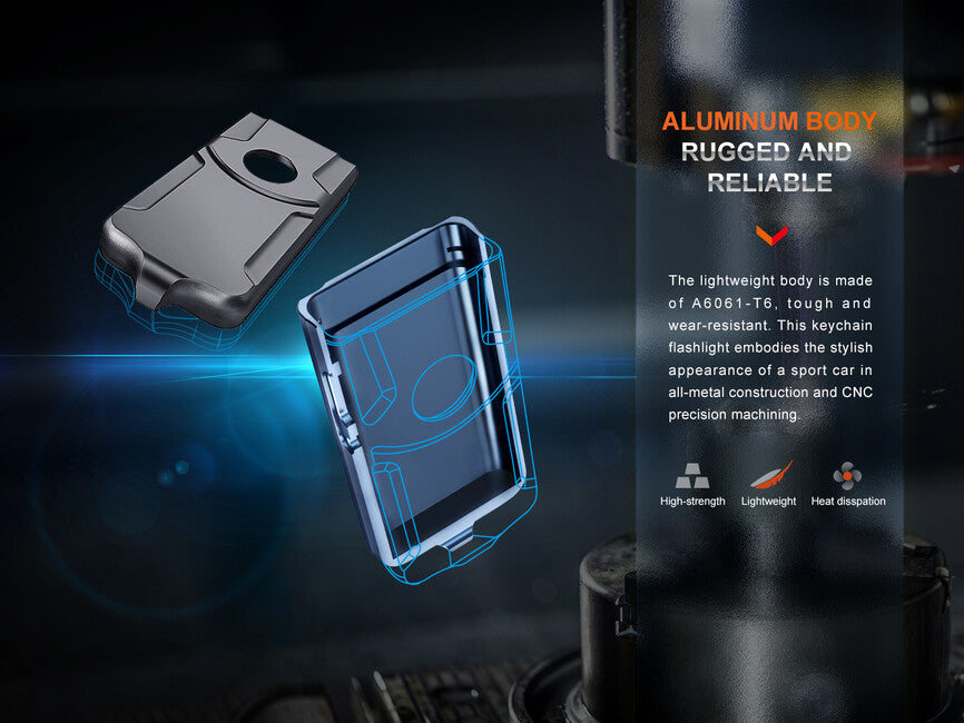 Fenix E03R V2.0 wiederaufladbare Taschenlampe GE, nebula