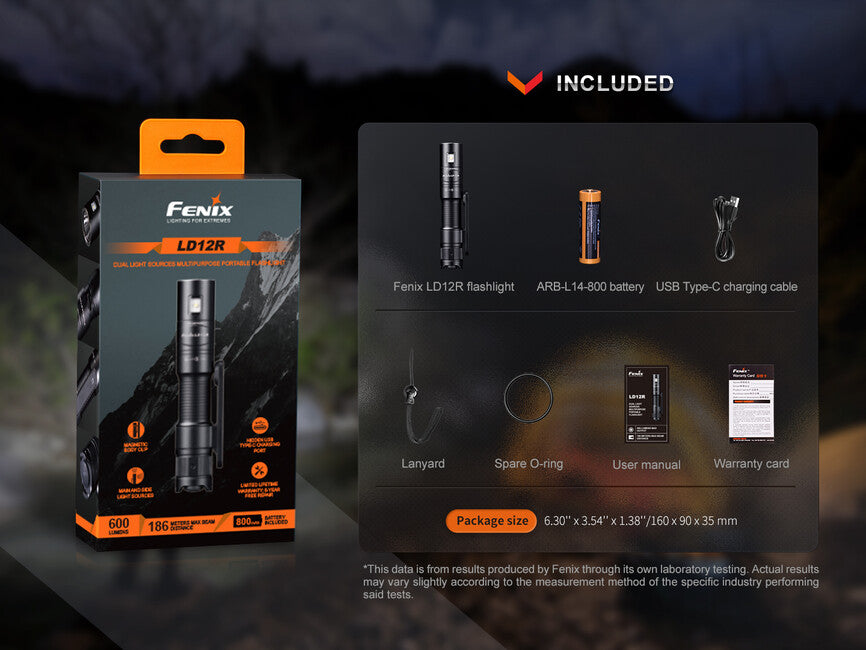 Fenix LD12R Rechargeable Flashlight