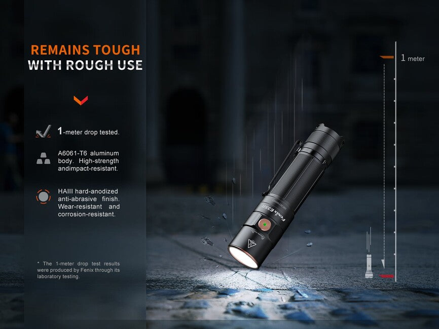 Fenix E35R wiederaufladbare Taschenlampe und weißer Diffusor AOD-S V2.0