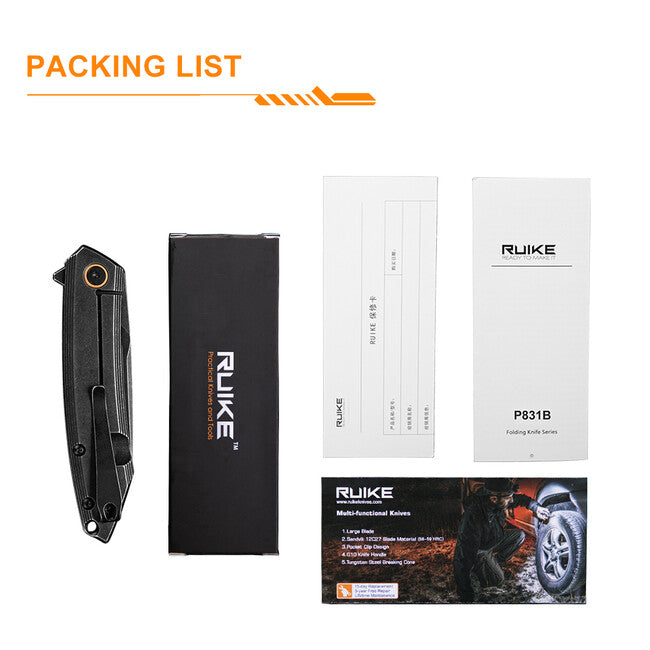Ruike P831S Knife, Black