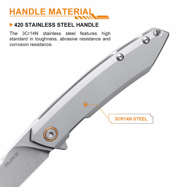 Ruike P831S Knife, Silver