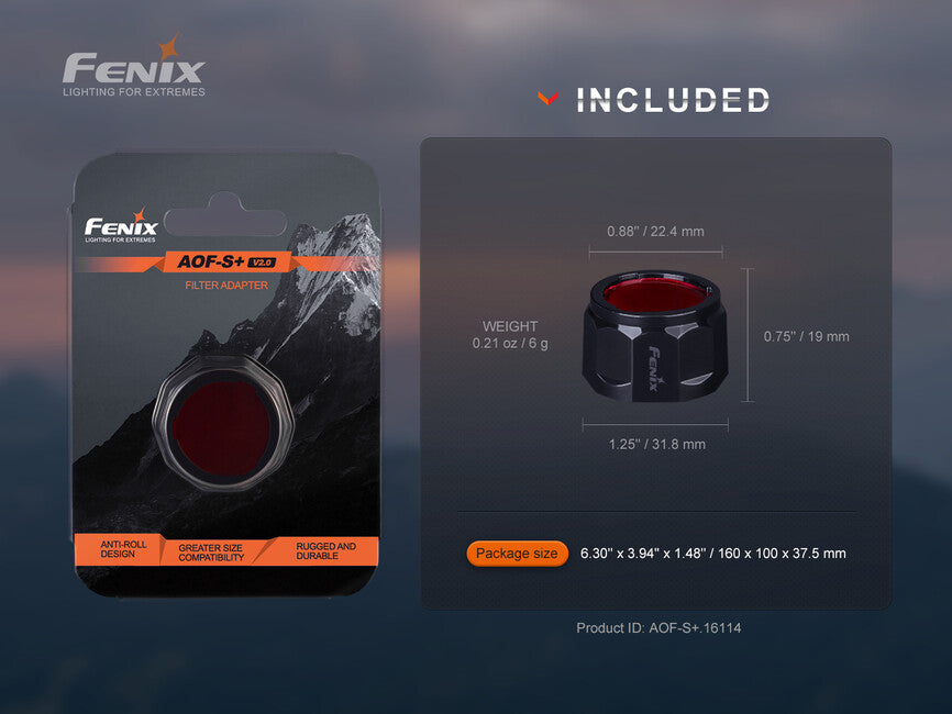 Fenix AOF-S+ V2.0 rotfilter