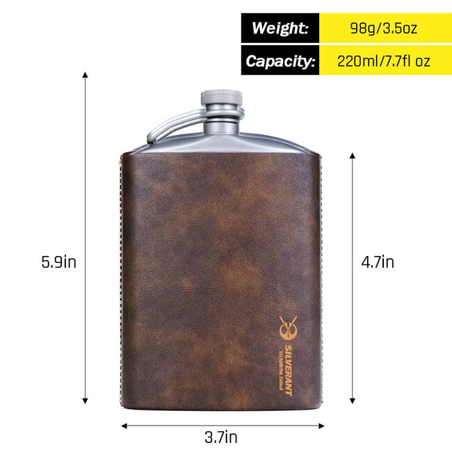 Silverant Titan-Flachmann 220ml mit Etui